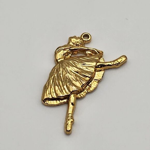 Vintage Jewelry - Vintage USPS Gold Tone Ballerina Charm